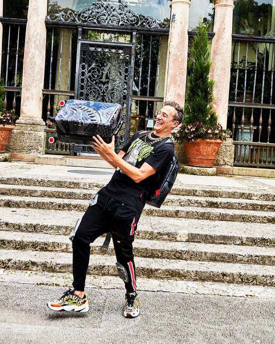 Sprayground 3AM NEVER SLEEP SHARKITECTURE HARDSHELL CARRY-ON LUGGAGE