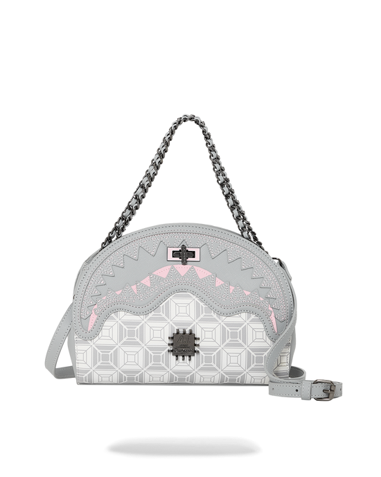 sprayground A.I.8 AFRICAN INTELLIGENCE BOOKED & BUSY SHARK HANDBAG