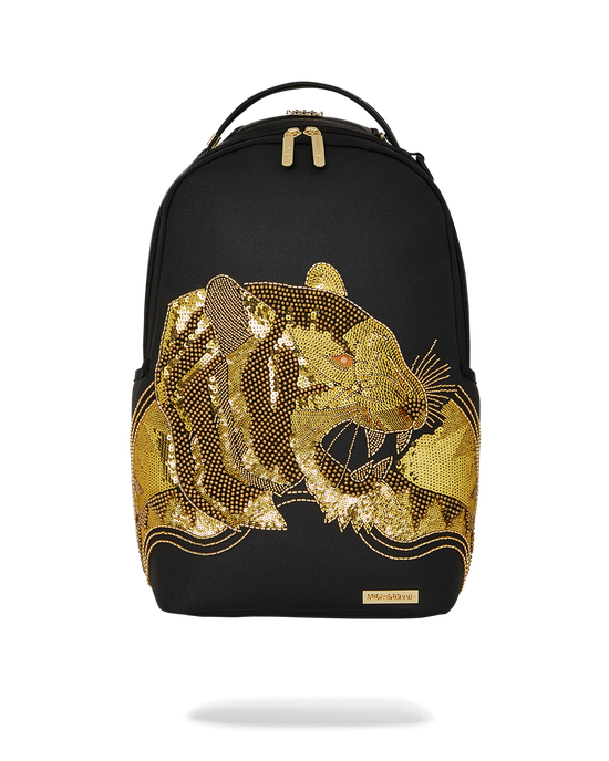 sprayground A.I.8 AFRICAN INTELLIGENCE GUILDED LEOPARD BACKPACK (DLXV)