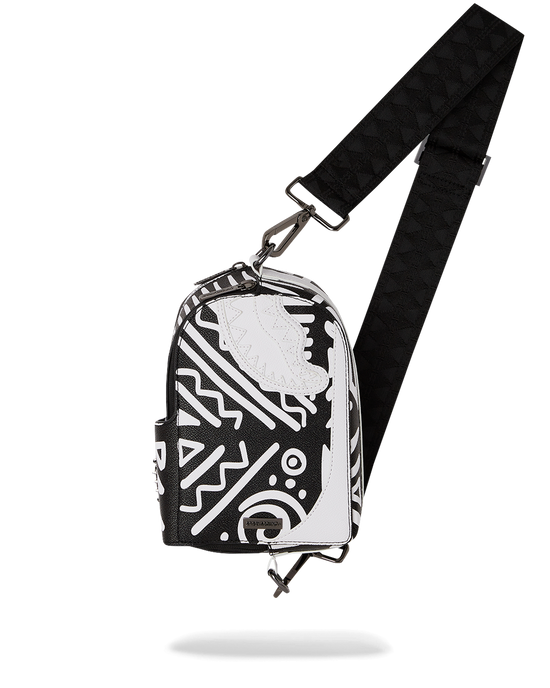 sprayground A.I.8 AFRICAN INTELLIGENCE - ORIGIN STORY BACKPACK SLING