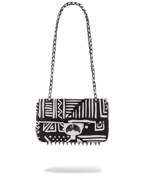 sprayground A.I.8 AFRICAN INTELLIGENCE - ORIGIN STORY SHARK HANDBAG