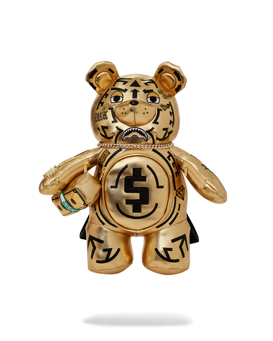 sprayground A.I.8 AFRICAN INTELLIGENCE PATH TO THE FUTURE II MEDIUM MONEYBEAR TEDDYBEAR BACKPACK