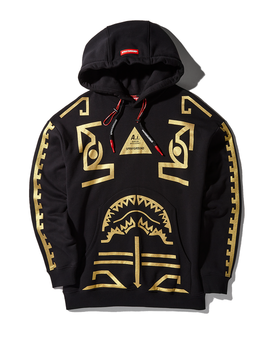sprayground A.I.9 AFRICAN INTELLIGENCE PATH TO THE FUTURE II - SANDFLOWER COLLAB HOODY