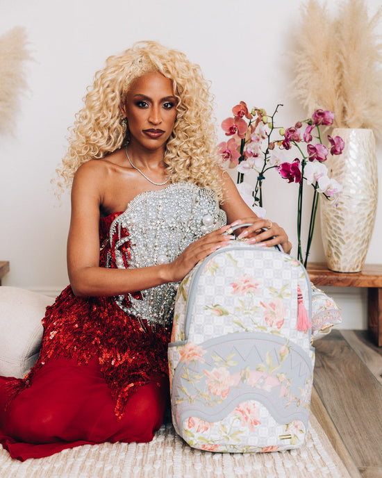 Sprayground A.I. AFRICAN INTELLIGENCE ELEGANT ENERGY BACKPACK - SANDFLOWER COLLAB