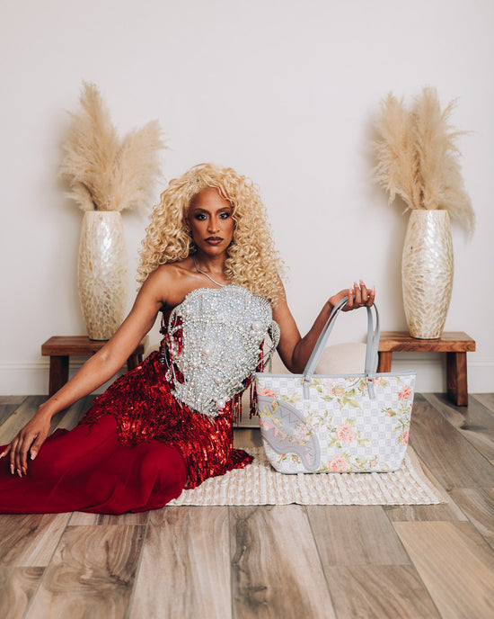 Sprayground A.I. AFRICAN INTELLIGENCE ELEGANT ENERGY TOTE - SANDFLOWER COLLAB