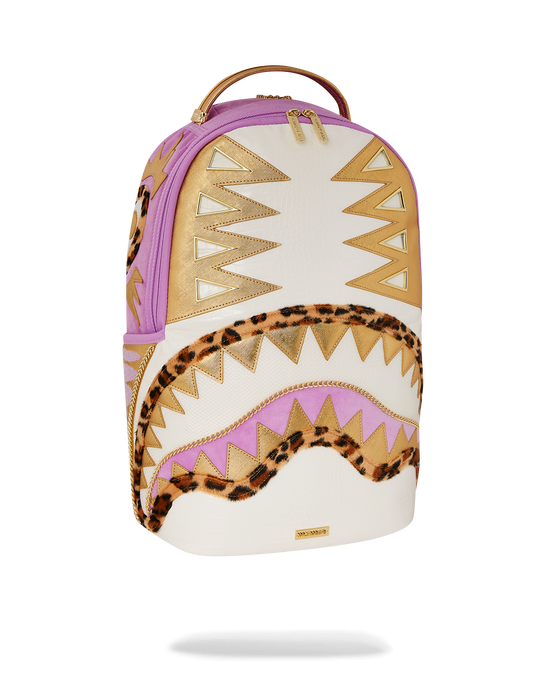 Sprayground A.I. AFRICAN INTELLIGENCE PARADIGM OF THE PYRAMID BACKPACK - SANDFLOWER COLLAB