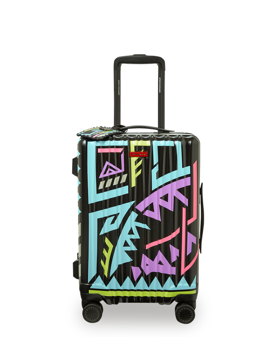 Sprayground A.I. PATH TO THE FUTURE III HARDSHELL CARRY-ON LUGGAGE - SANDFLOWER COLLAB