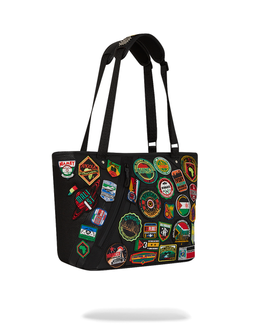 Sprayground A.I. THE 54 (PATCHES OF AFRICA) CARGO TOTE