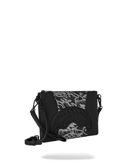 Sprayground A.M.P.M CROSSOVER CLUTCH W/ SHOULDER STRAP