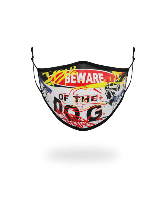 sprayground ADULT BEWARE OF THE DOG FORM-FITTING FACE MASK