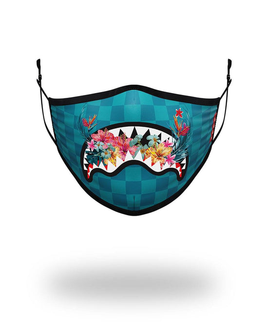 sprayground ADULT BLOSSOM SHARK FORM FITTING FACE MASK