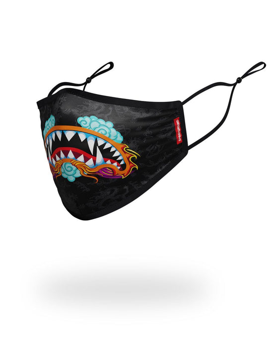 Sprayground ADULT DRAGON SHARK FORM FITTING FACE MASK