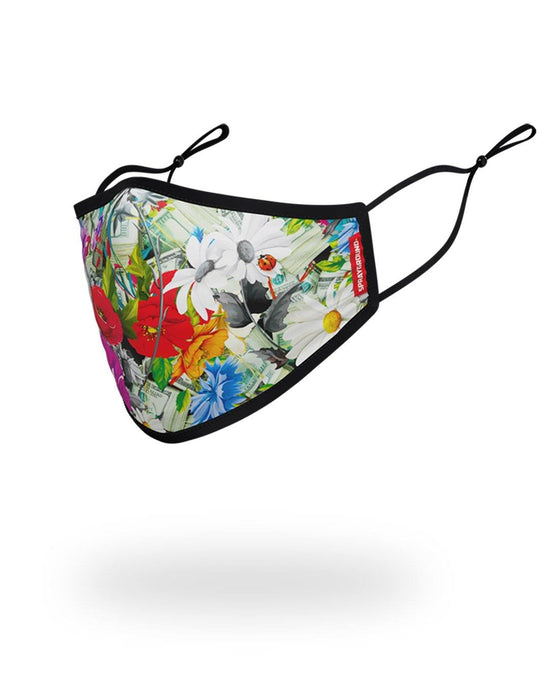 Sprayground ADULT FLORAL MONEY FORM FITTING FACE MASK