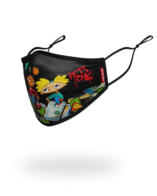Sprayground ADULT HEY ARNOLD MONEY STACKS FORM FITTING FACE-COVERING