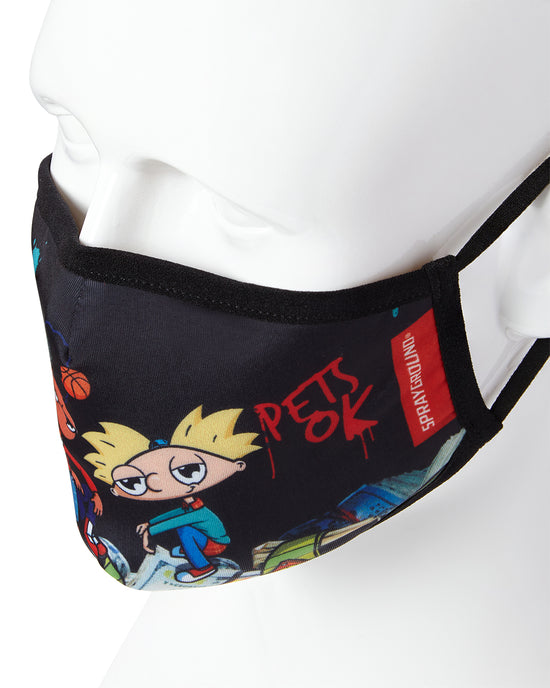 Sprayground ADULT HEY ARNOLD MONEY STACKS FORM FITTING FACE-COVERING