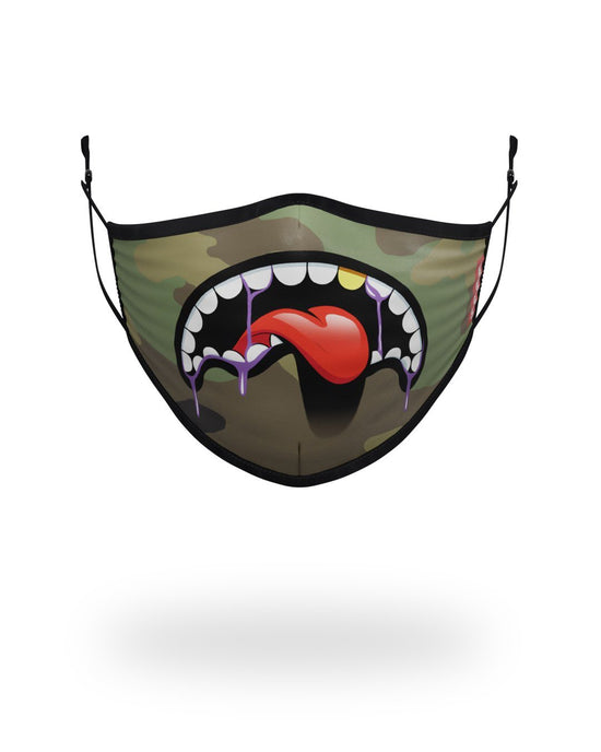 sprayground ADULT LUCID SHARK FORM FITTING FACE MASK