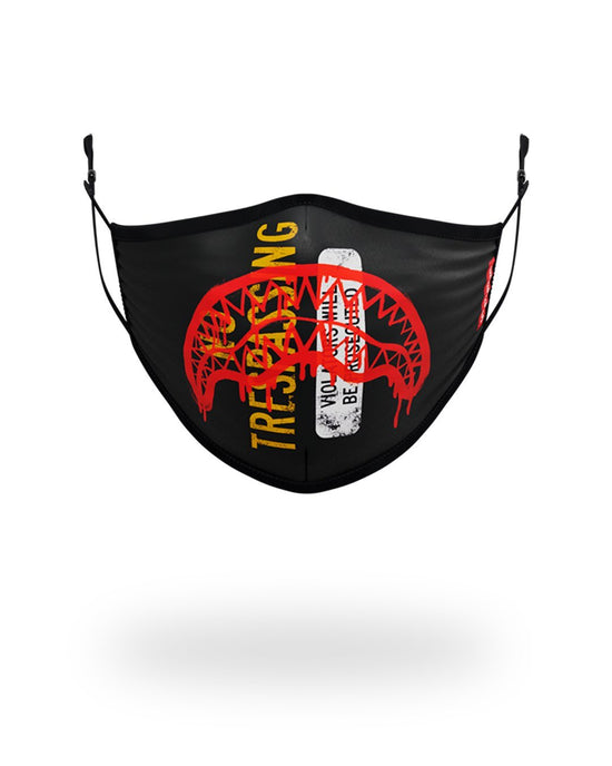 sprayground ADULT NO TRESSPASSING FORM FITTING FACE MASK