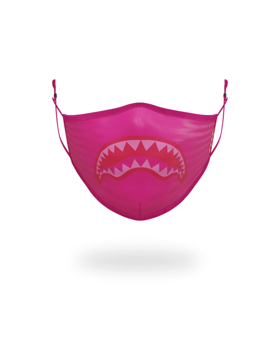 sprayground ADULT PINK SHARK FORM-FITTING FACE MASK