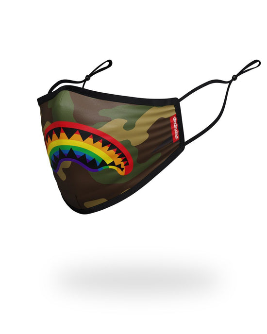 Sprayground ADULT RAINBOW SHARK FORM FITTING FACE MASK