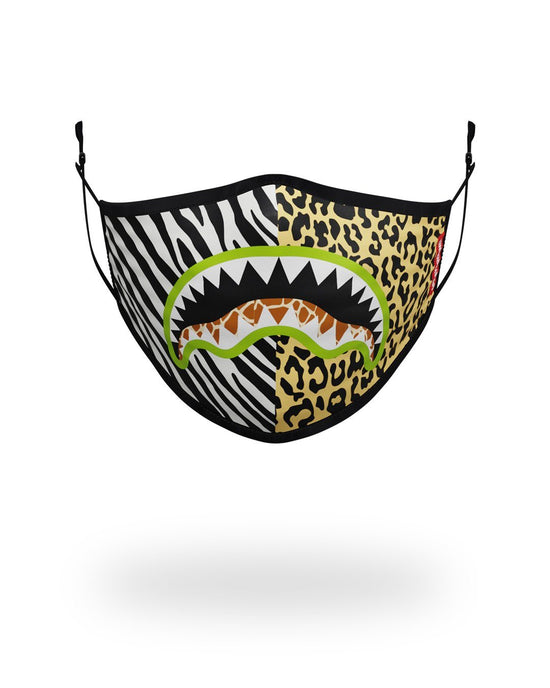 sprayground ADULT SAFARI SHARK FORM FITTING FACE MASK