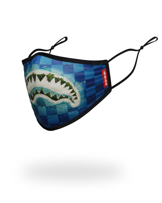Sprayground ADULT SHARK ISLAND FORM FITTING FACE MASK