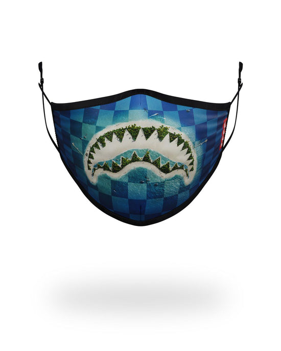 sprayground ADULT SHARK ISLAND FORM FITTING FACE MASK