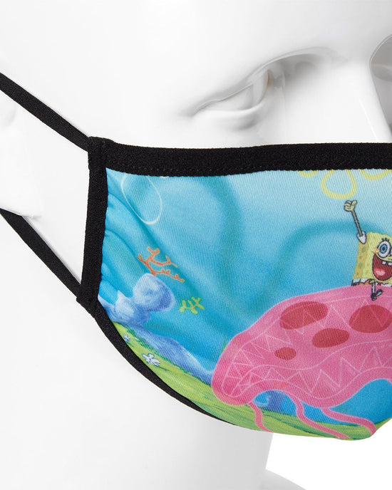Sprayground ADULT SPONGEBOB JELLY SHARK FORM FITTING FACE-COVERING