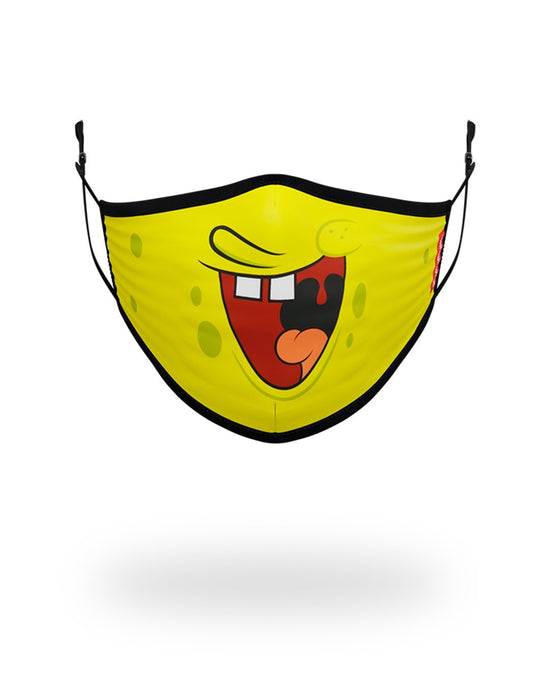 sprayground ADULT SPONGEBOB SMILE FORM FITTING FACE-COVERING