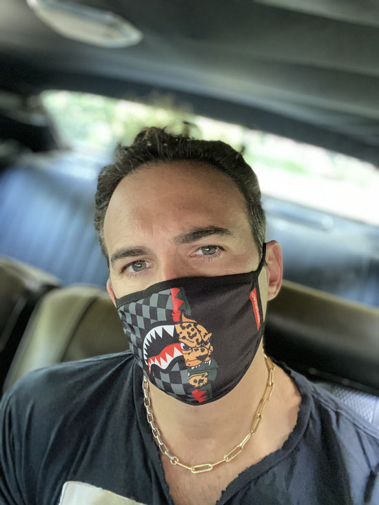 Sprayground ADULT SPUCCI SPLIT FORM-FITTING FACE MASK