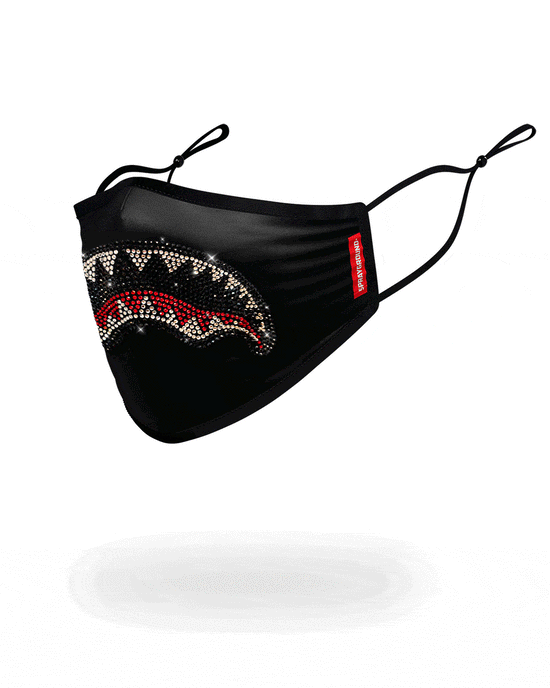 Sprayground ADULT TRINITY SHARK FORM FITTING FACE MASK