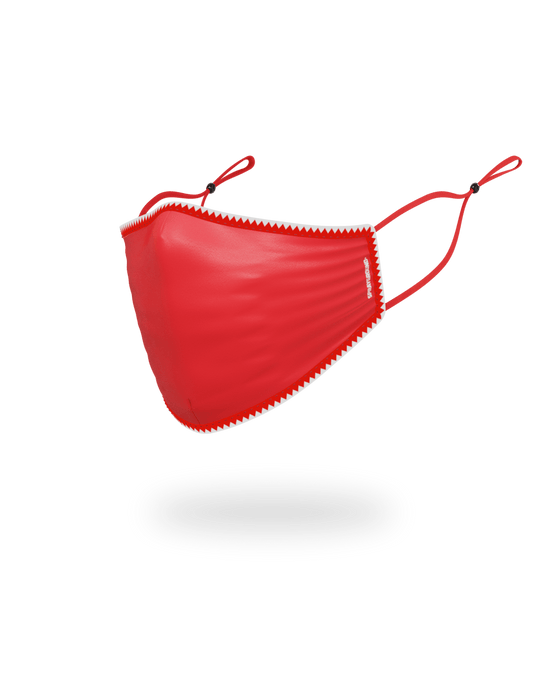 Sprayground ADULT VERTICAL SHARK (RED) FORM-FITTING FACE MASK