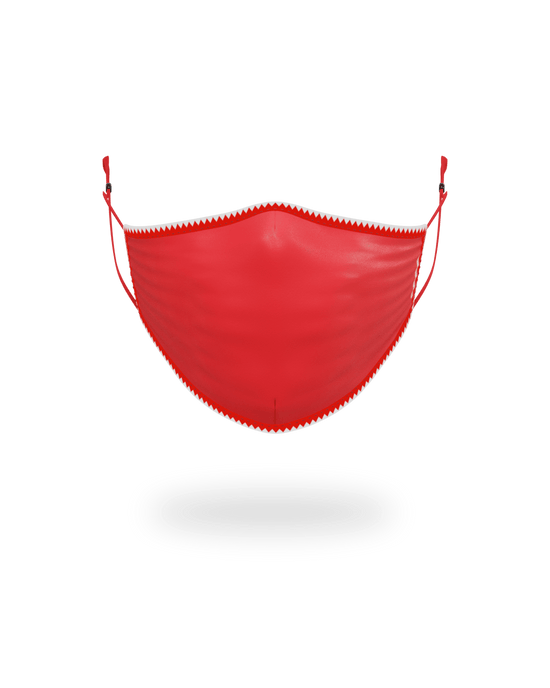 sprayground ADULT VERTICAL SHARK (RED) FORM-FITTING FACE MASK