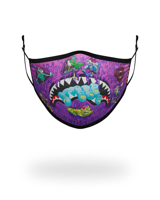 sprayground ADULT ZOMBIE SHARK FORM FITTING FACE MASK