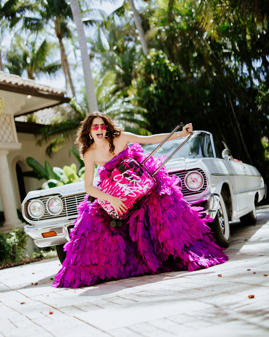 Sprayground AFTERGLOW SKYGLOW SHARKNAUTICS HARDSHELL CARRY-ON LUGGAGE