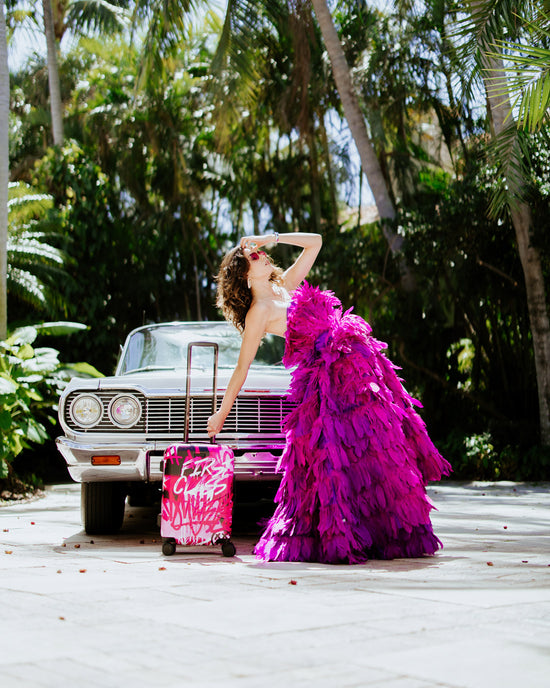 Sprayground AFTERGLOW SKYGLOW SHARKNAUTICS HARDSHELL CARRY-ON LUGGAGE