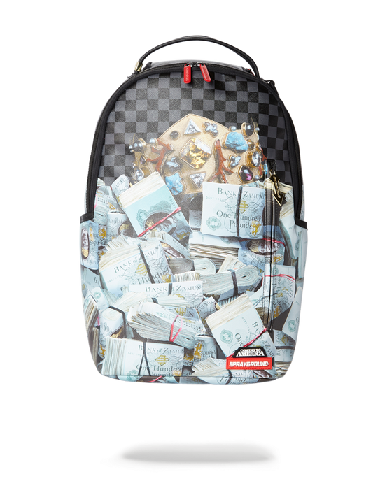 sprayground BANK STACKS OF ZAMUNDA COMING 2 AMERICA BACKPACK