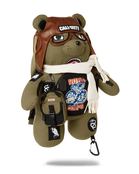Sprayground CALL OF DUTY AVIATOR FEARLESS MONEYBEAR TEDDYBEAR BACKPACK