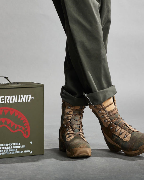 Sprayground CAMO TERRAIN FUERZA COBRA PARATROOPER BOOTS - MADE IN COLOMBIA NUMBERED 1/280 PAIRS