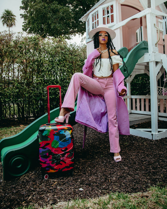 Sprayground CAMOBURST SHARKNAUTICS HARDSHELL CARRY-ON LUGGAGE