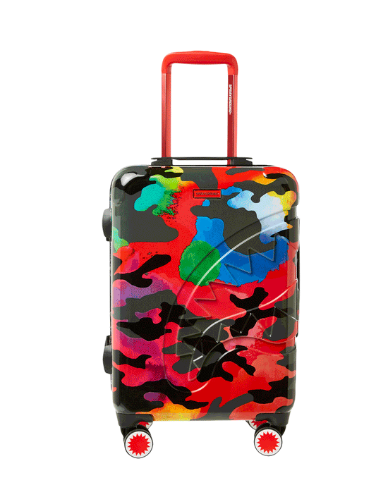 sprayground CAMOBURST SHARKNAUTICS HARDSHELL CARRY-ON LUGGAGE