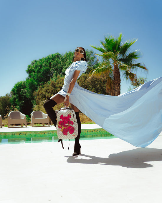 Sprayground CHASE BANK: DIABLO BACK AT IT BACKPACK (ROSE) (DLXV)