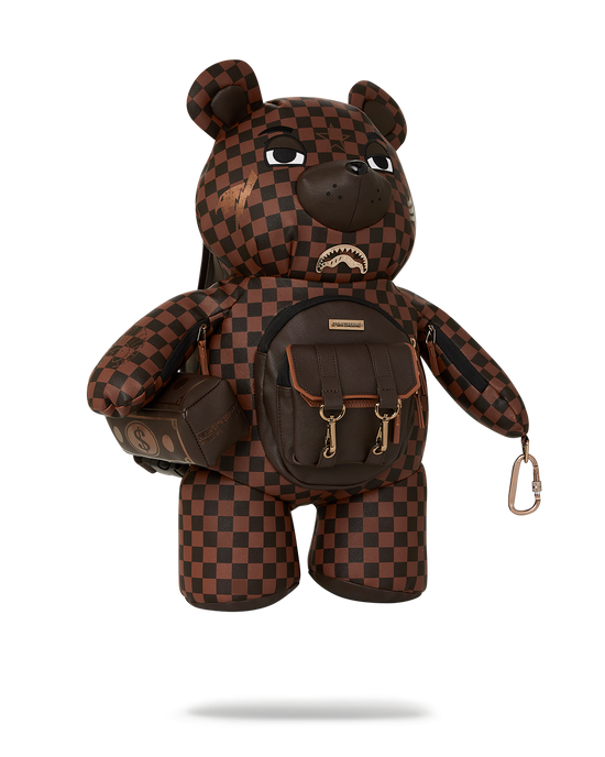 Sprayground CHECKMATE ROYALE MONEYBEAR TEDDYBEAR BACKPACK