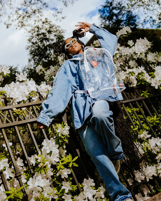 Sprayground CLEAR VISION SHARKS IN PARIS - 100% ALL CLEAR DLX BACKPACK