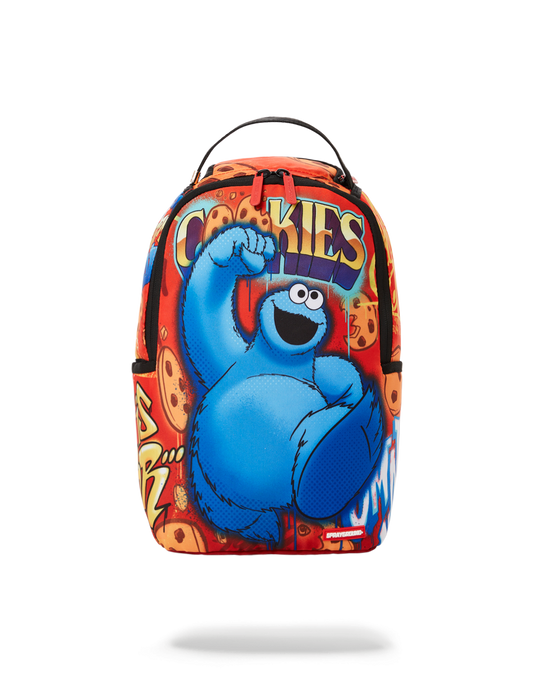 sprayground COOKIE MONSTER ON THE RUN MINI BACKPACK
