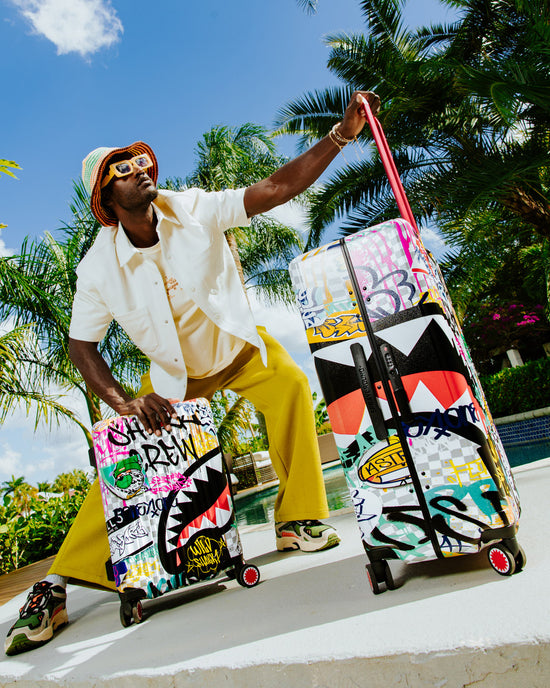 Sprayground CREATE ANOTHER DAY SHARKNAUTICS HARDSHELL CARRY-ON LUGGAGE