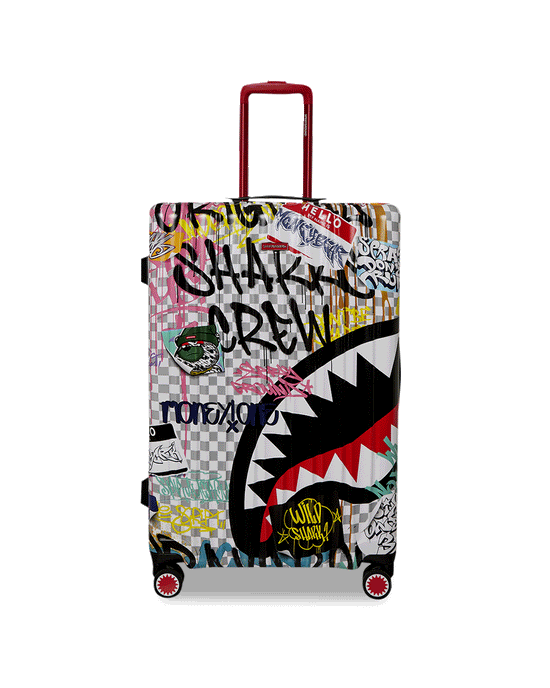 sprayground CREATE ANOTHER DAY SHARKNAUTICS HARDSHELL FULL-SIZE LUGGAGE