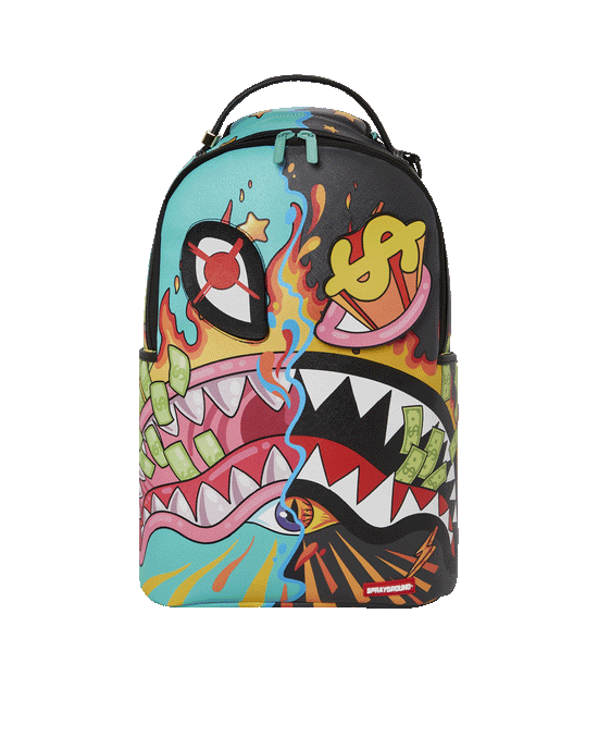sprayground DAZED & SHARK DOUBLE LIFE (WITH REMOVABLE EYE PATCHES)