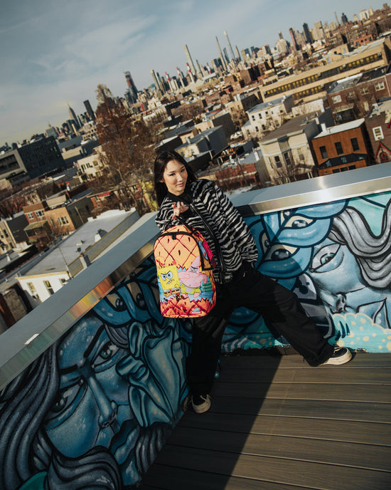 Sprayground DON'T MESS WITH THE SPONGEBOB DLXSR BACKPACK