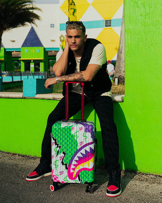 Sprayground DREAMY TECHNICOLOR SHARKNAUTICS HARDSHELL CARRY-ON LUGGAGE