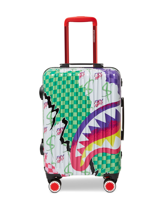 Sprayground DREAMY TECHNICOLOR SHARKNAUTICS HARDSHELL CARRY-ON LUGGAGE
